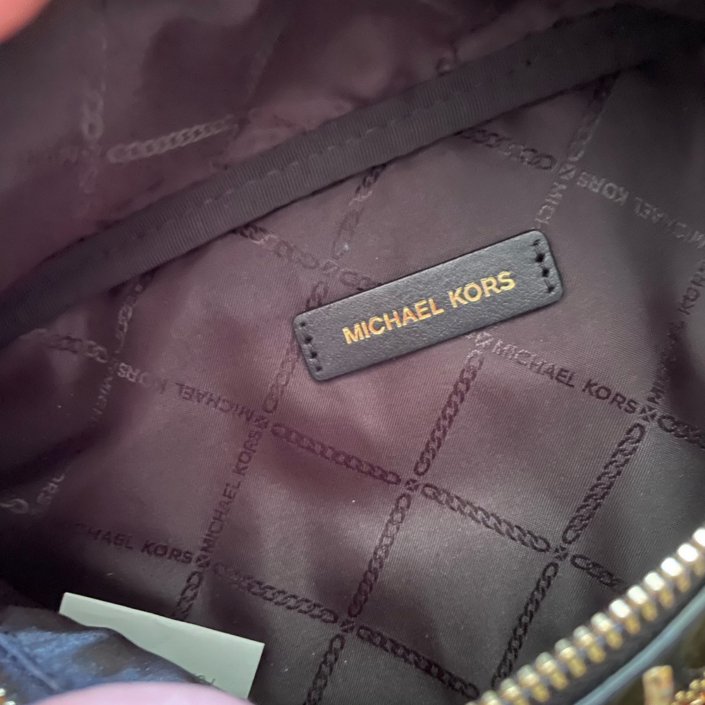 Michael Kors Red and Animal Print Belt Bag - Picture 5 of 6